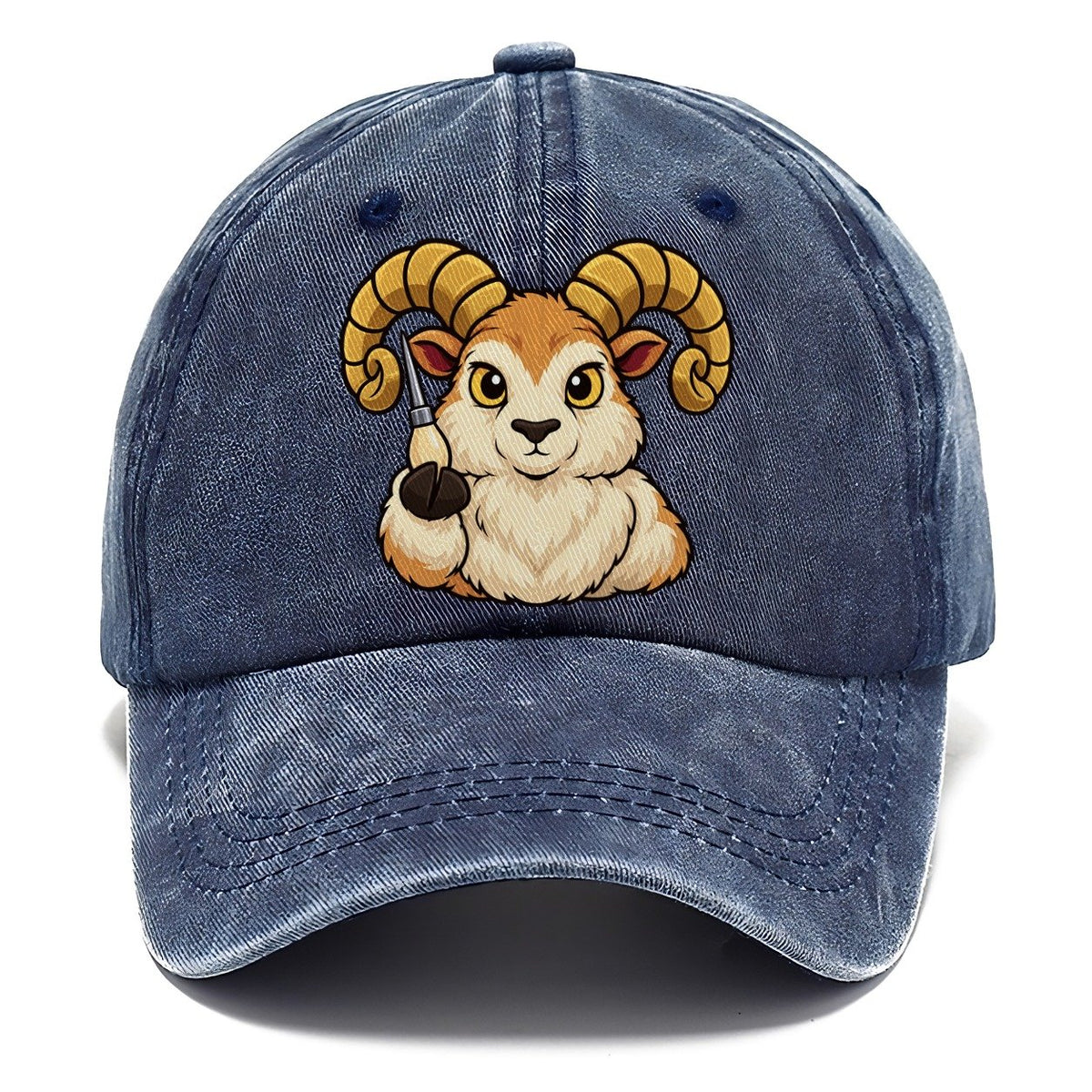 Ram With An Awl Leathercraft Classic Cap – Twilight Navy