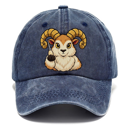 Ram With An Awl Leathercraft Classic Cap – Twilight Navy