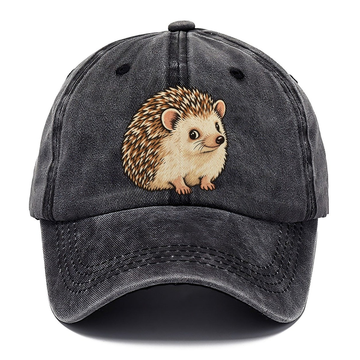 Hedgehog Side Glance Small Pet Logos Classic Cap – Graphite