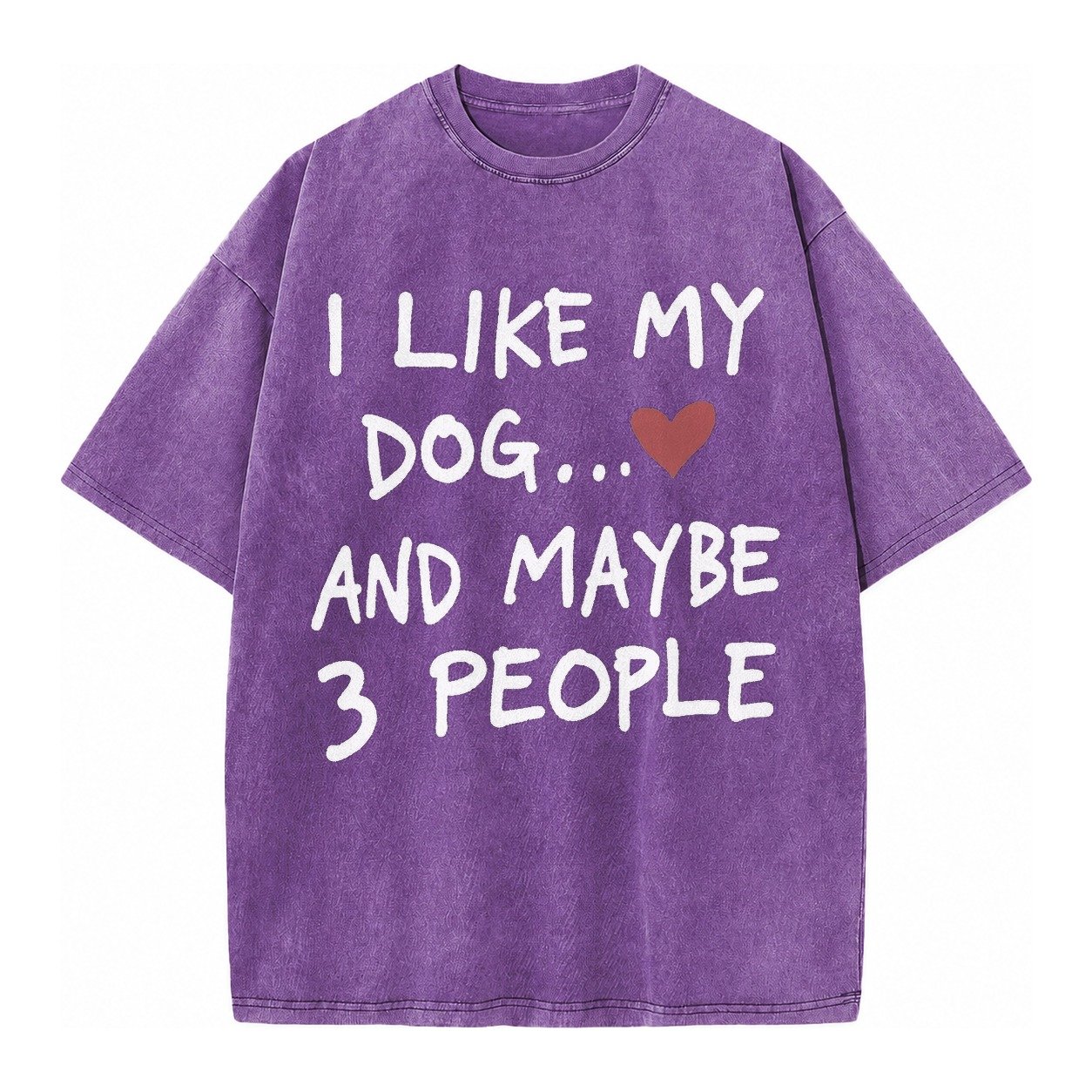 Dog Maybe 3 People Vintage T-shirt – Purple