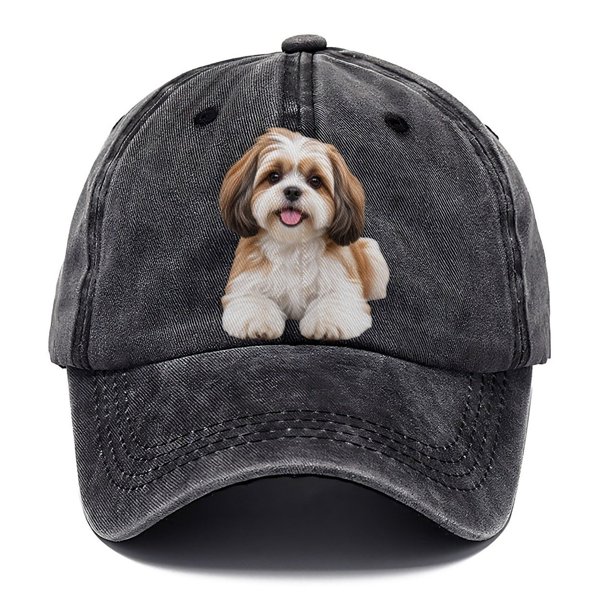 Shih Tzu Sitting Top Breeds Classic Cap – Graphite