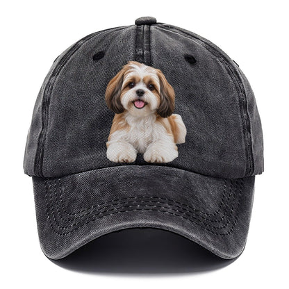 Shih Tzu Sitting Top Breeds Classic Cap – Graphite