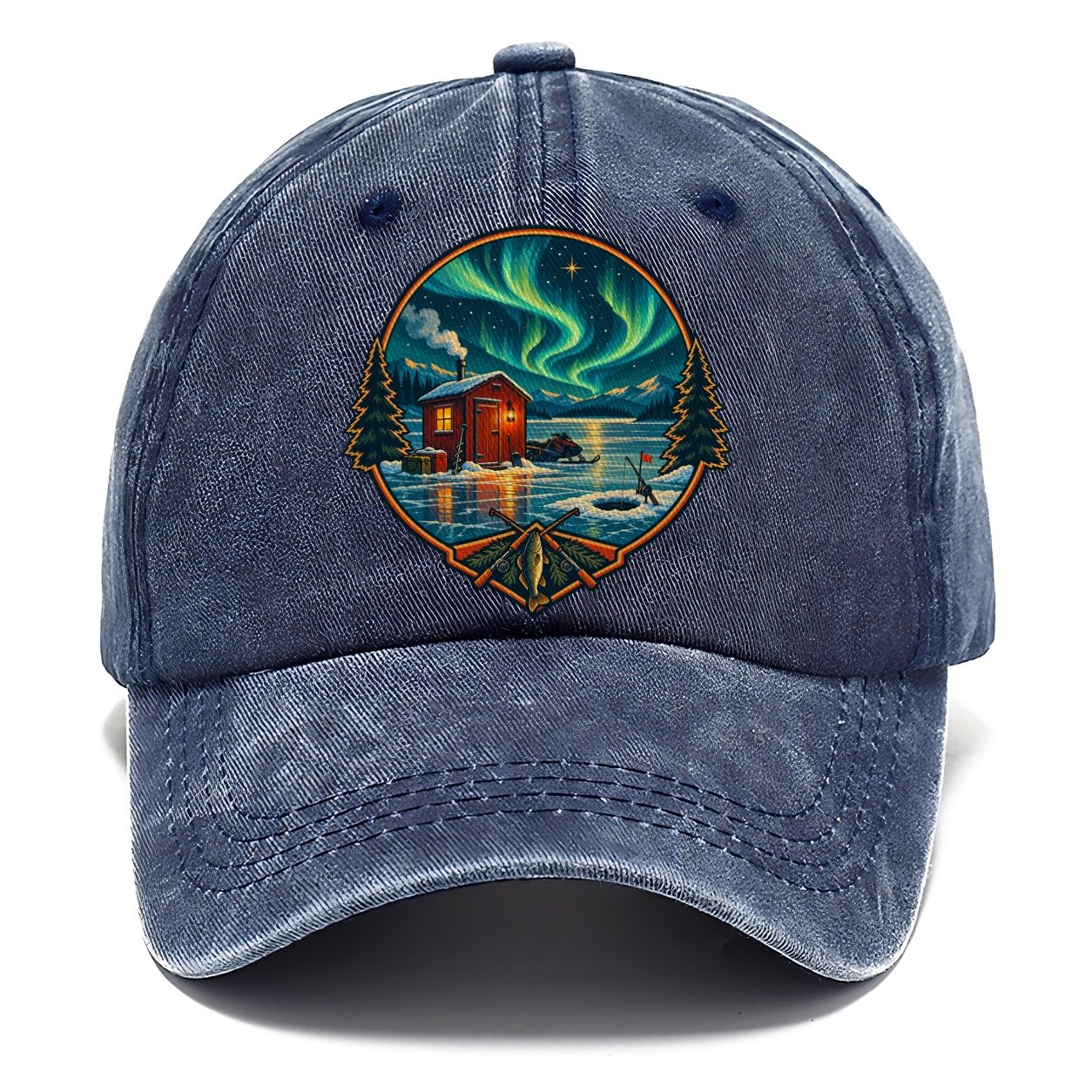 Northern Ice Shack Night Fishing Club Classic Cap – Twilight Navy