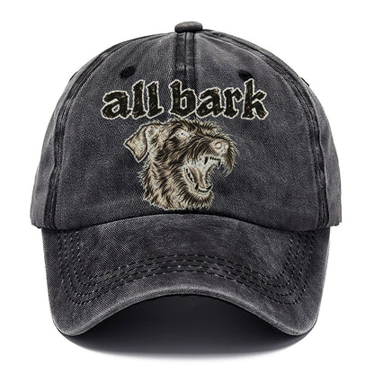 A Snarling Wire Haired Terrier Head In Three Quarter View Bark For Me Classic Cap – Graphite