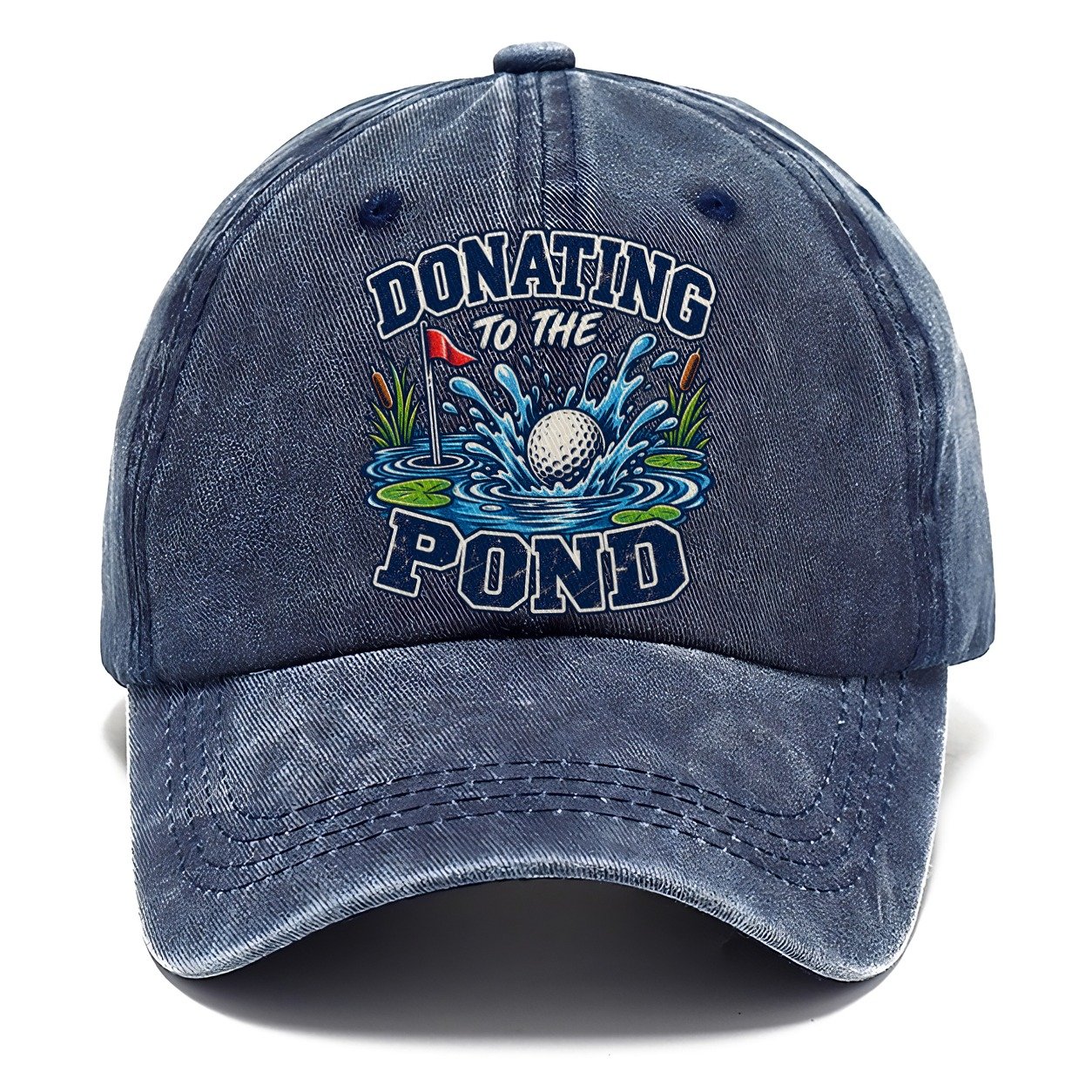 Donating To The Pond Golf Life Classic Cap – Twilight Navy