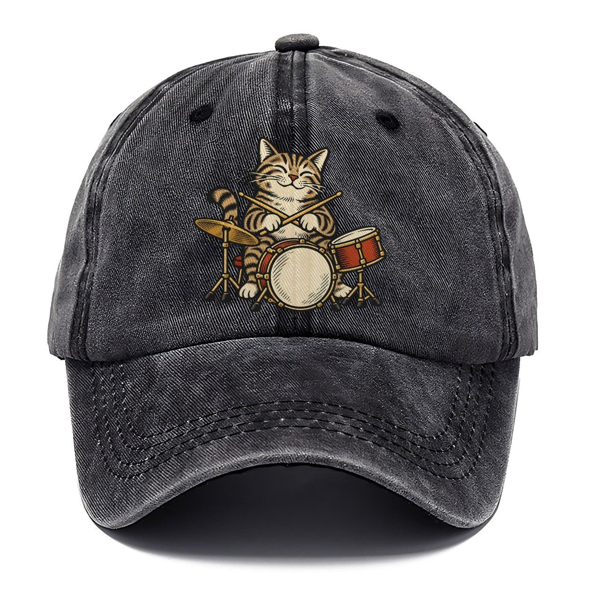 Tabby Jazz Drummer Sundown Familiars Classic Cap – Graphite