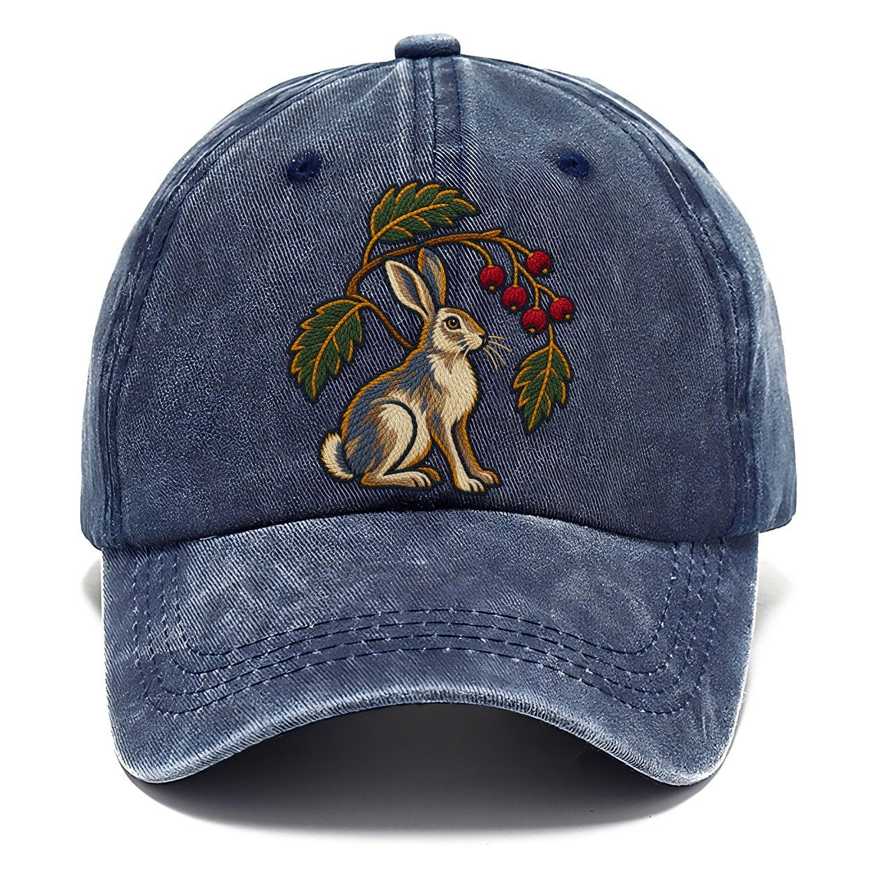 Scottish Rowan And Mountain Hare Uk Culture Heritage Classic Cap – Twilight Navy