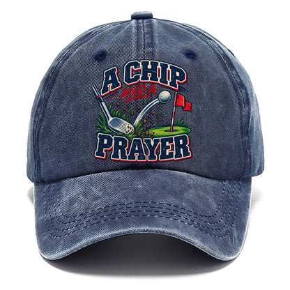 A Chip And A Prayer Golf Life Classic Cap – Twilight Navy