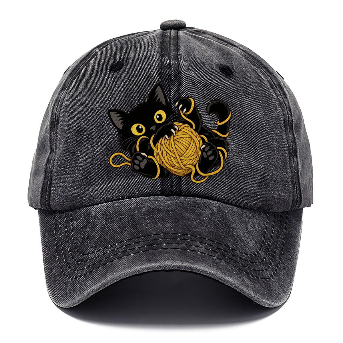 Black Cat Yarn Tangle Fan Favorites Classic Cap – Graphite