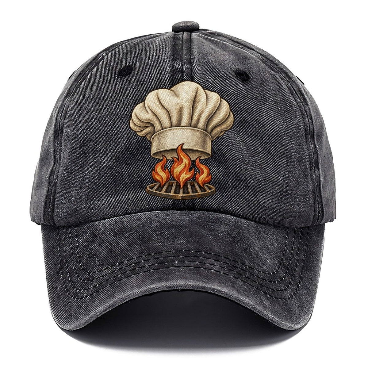 Chef Hat Flames Fan Favorites Classic Cap – Graphite