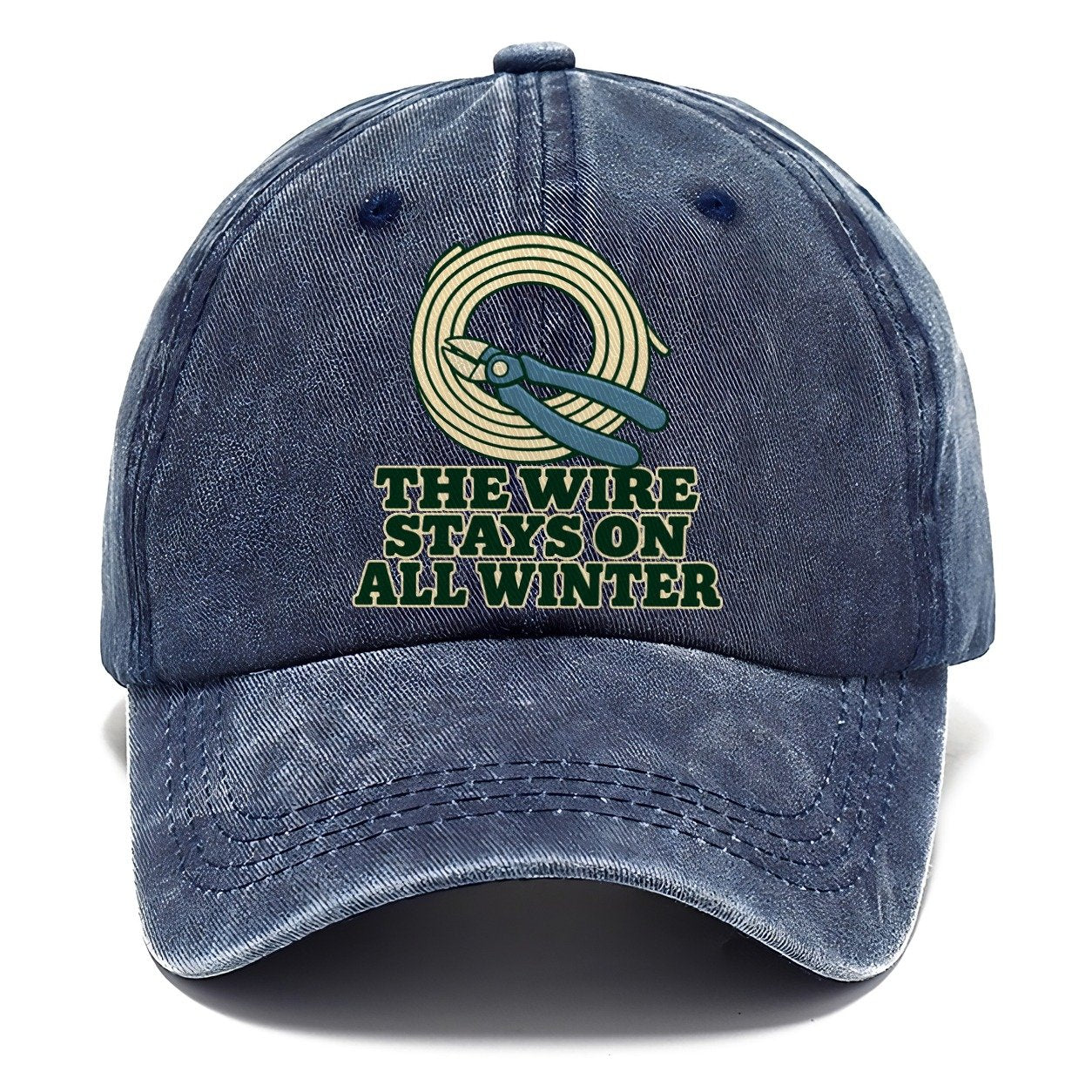 The Wire Stays On All Winter Bonsai Classic Cap – Twilight Navy