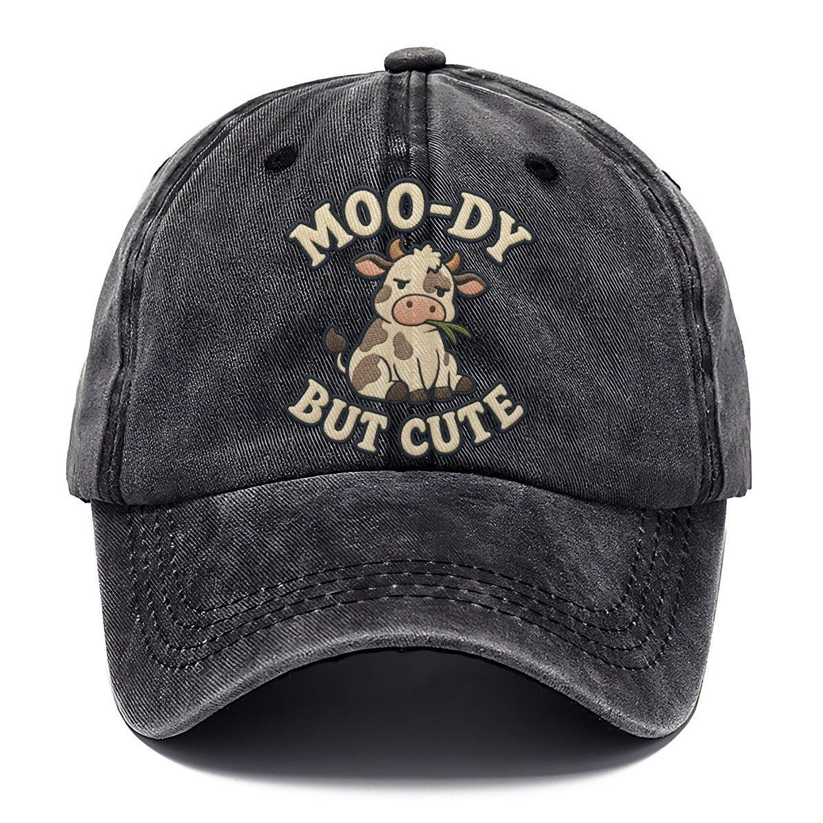 Cow Animal Puns Classic Cap – Graphite