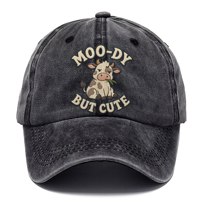Cow Animal Puns Classic Cap – Graphite
