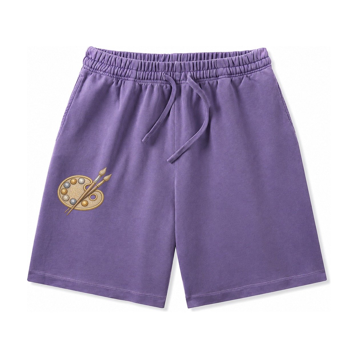 Artist Palette Washed Shorts – Purple