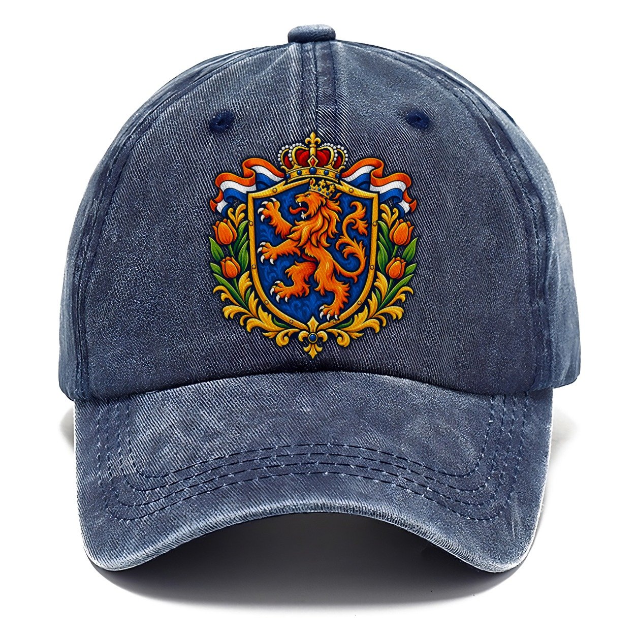 Netherlands Heraldic Crest Country Logos Classic Cap – Twilight Navy