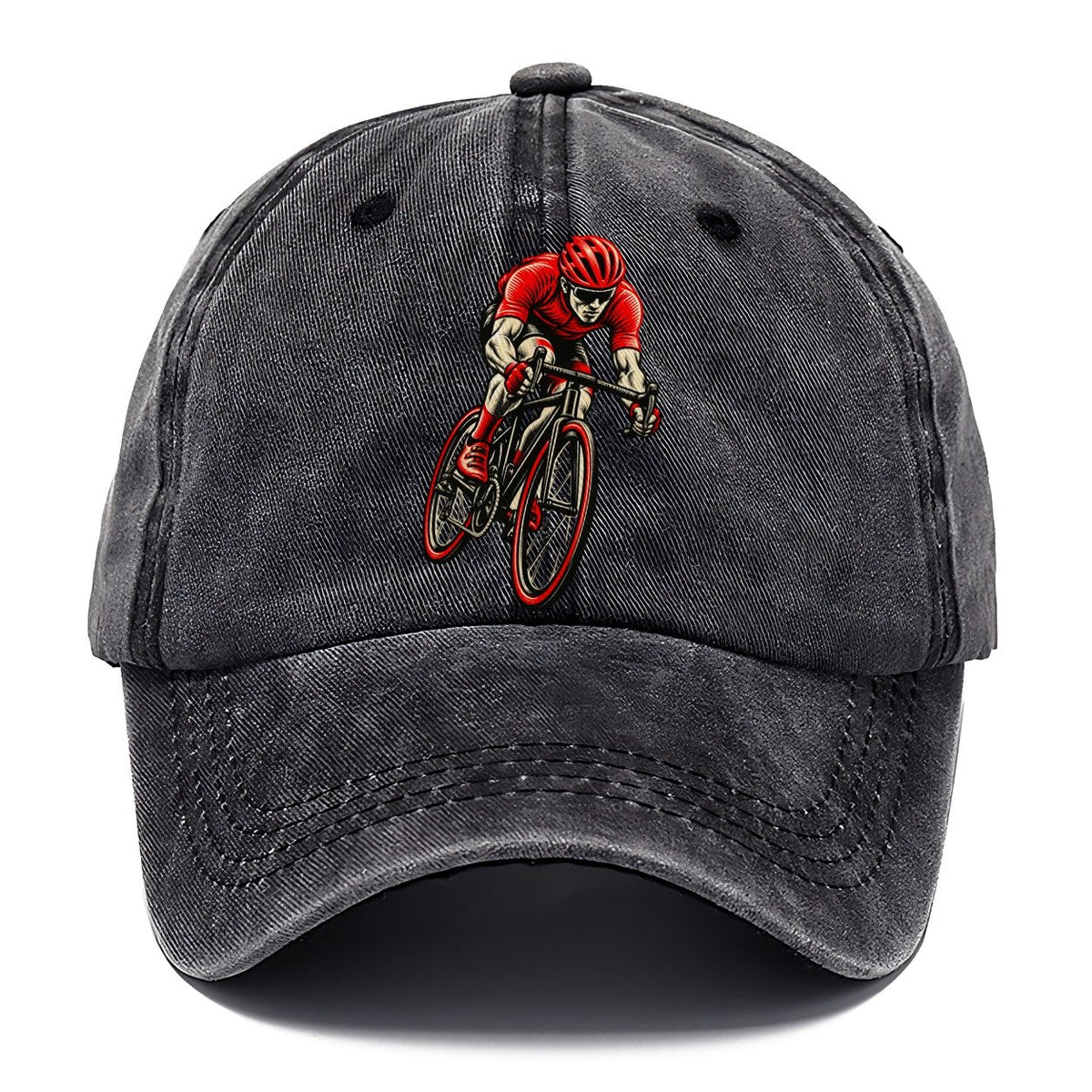Red Racing Cyclist Classic Cap – Graphite