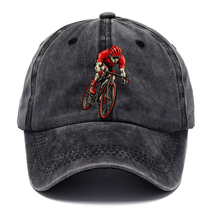 Red Racing Cyclist Classic Cap – Graphite