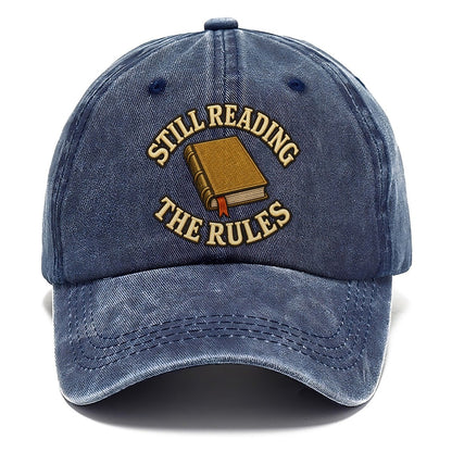 Still Reading The Rules Board Games Classic Cap – Twilight Navy