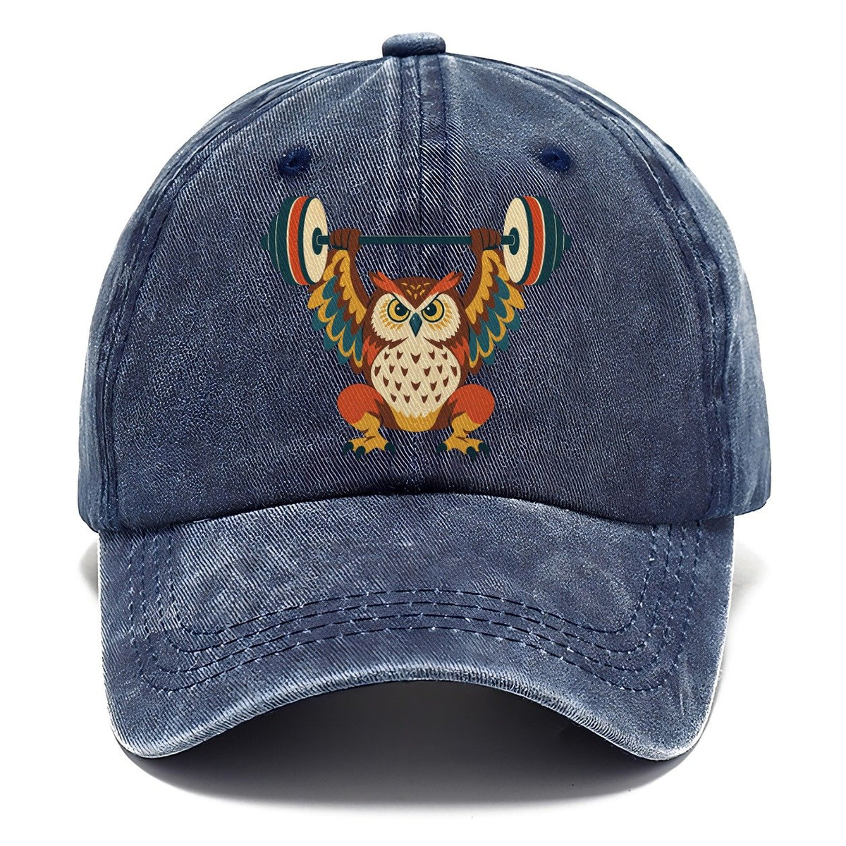 Owl Overhead Squat Animal Lifters Classic Cap – Twilight Navy