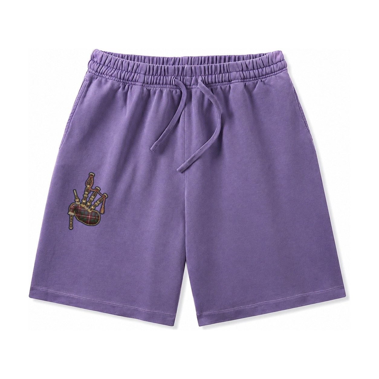 Scottish Thistle Washed Shorts – Purple