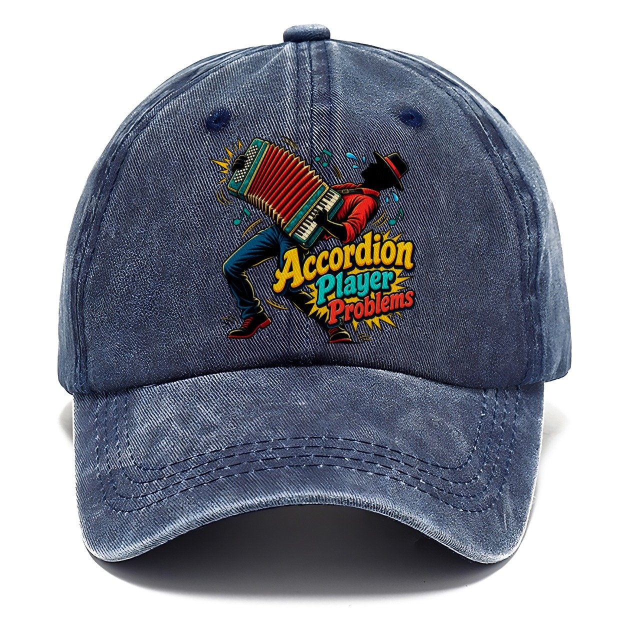 Accordion Player Problems Music Instruments Classic Cap – Twilight Navy