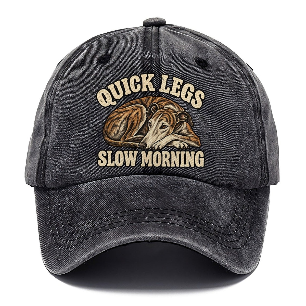 Greyhound Slow Morning Character Club Classic Cap – Graphite