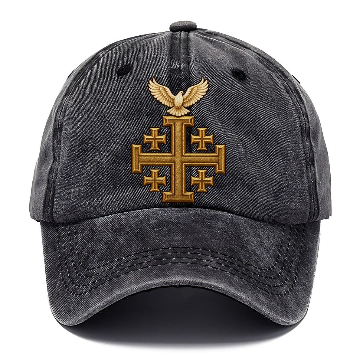 Jerusalem Cross Dove Fan Favorites Classic Cap – Graphite