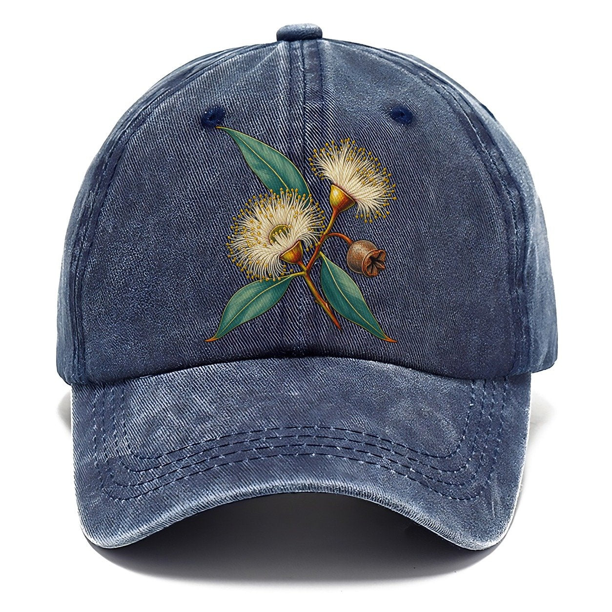 Tasmania Blue Gum Blossom And Capsule Australia Cultural Icons Classic Cap – Twilight Navy
