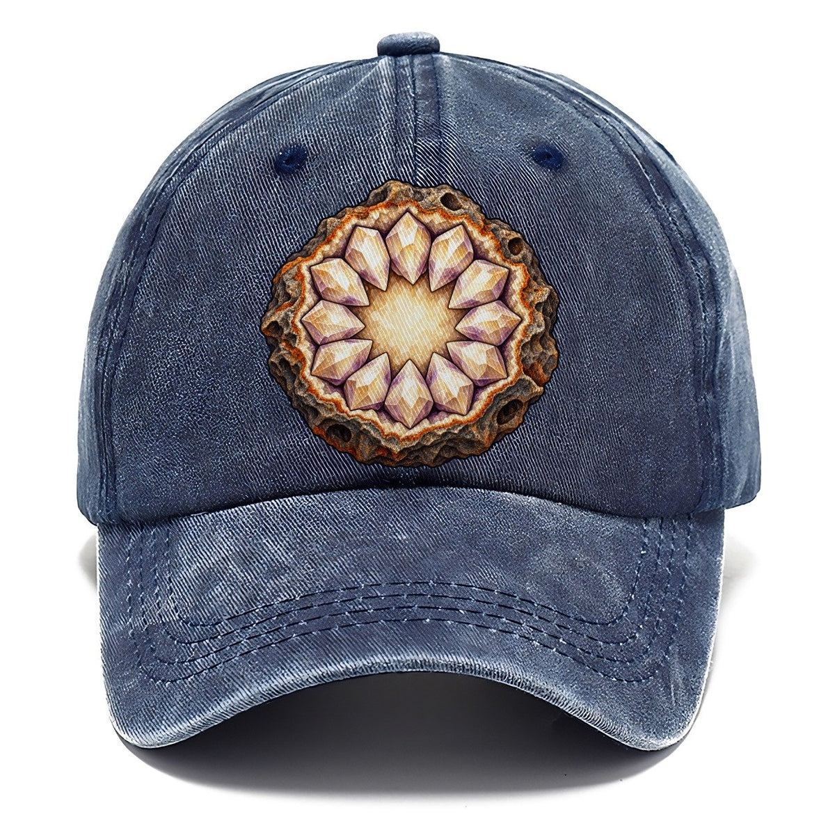 Split Geode Half Rocks And Minerals Classic Cap – Twilight Navy