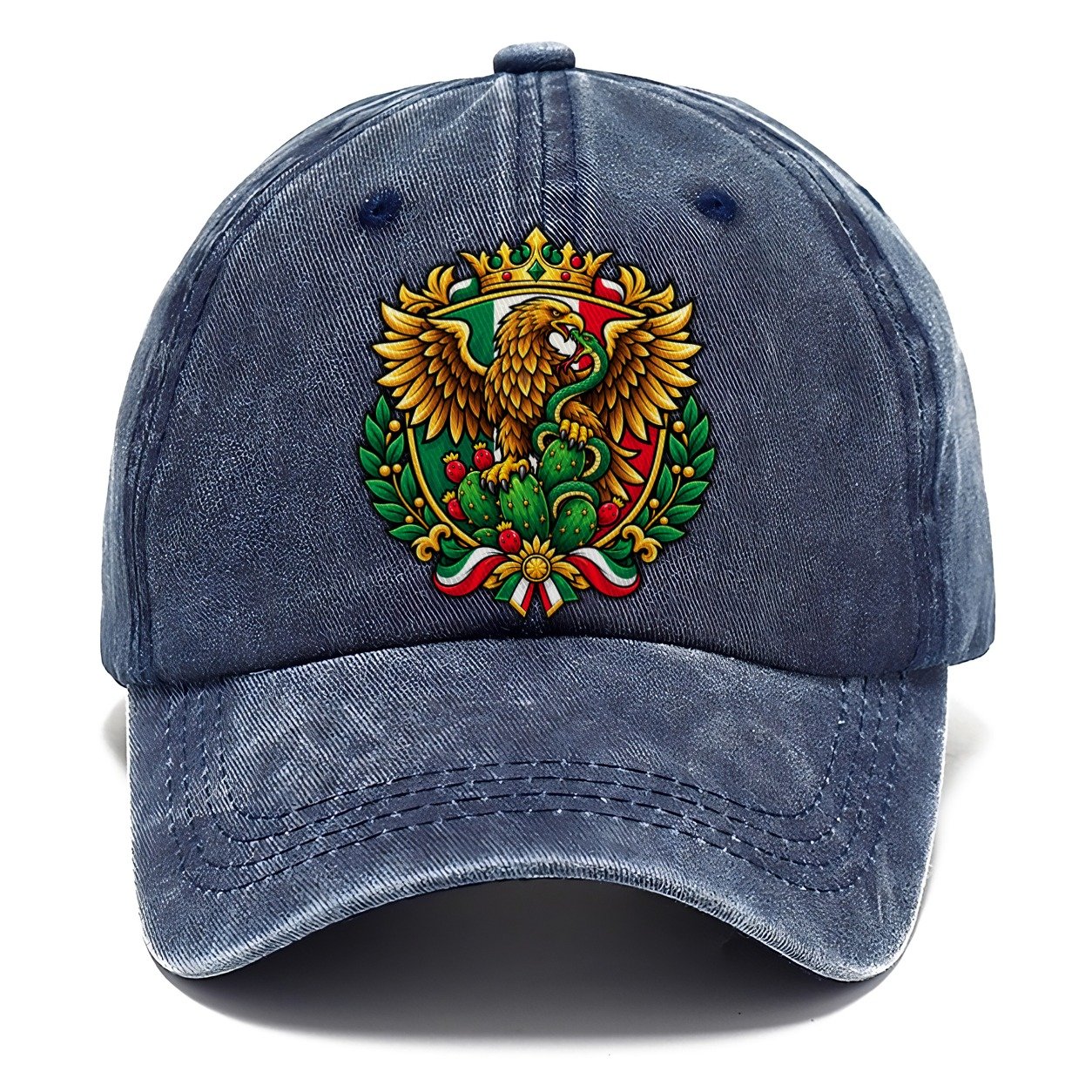 Mexico Heraldic Crest Country Logos Classic Cap – Twilight Navy