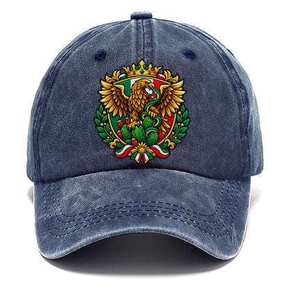 Mexico Heraldic Crest Country Logos Classic Cap – Twilight Navy