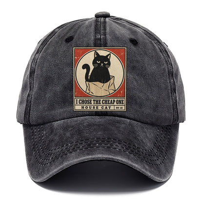 I Chose The Cheap One Neko Says No Classic Cap – Graphite