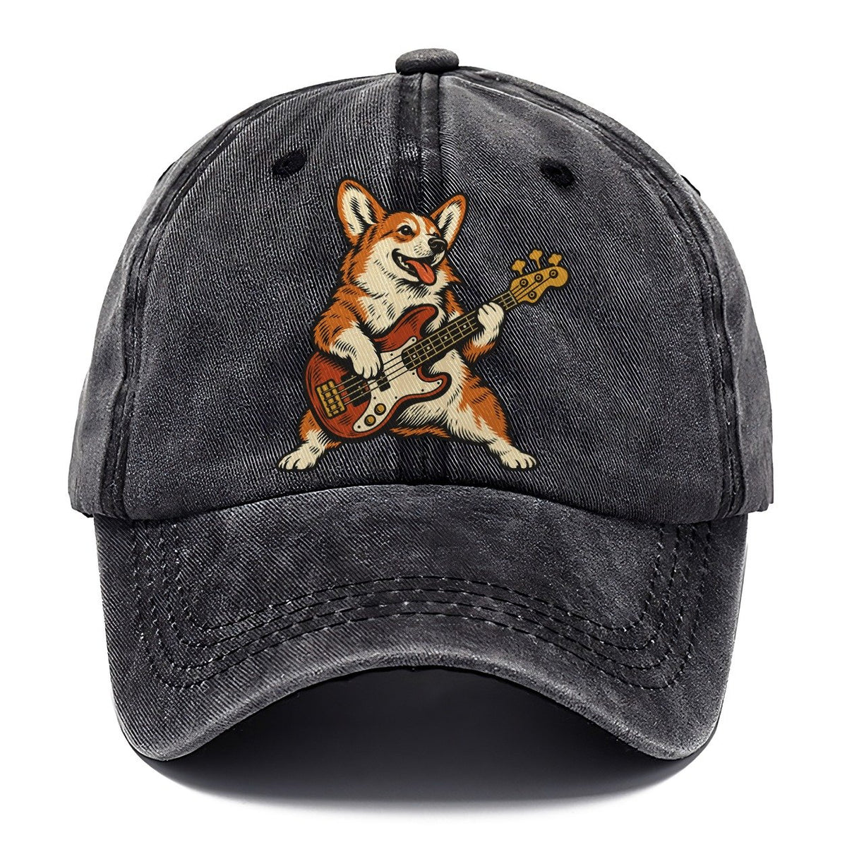 Corgi Bass Player Sundown Familiars Classic Cap – Graphite