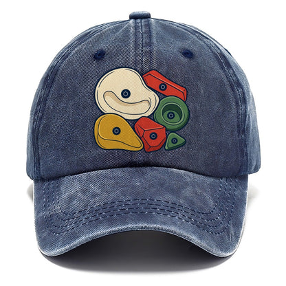 Hold Cluster Rock Climbing Classic Cap – Twilight Navy