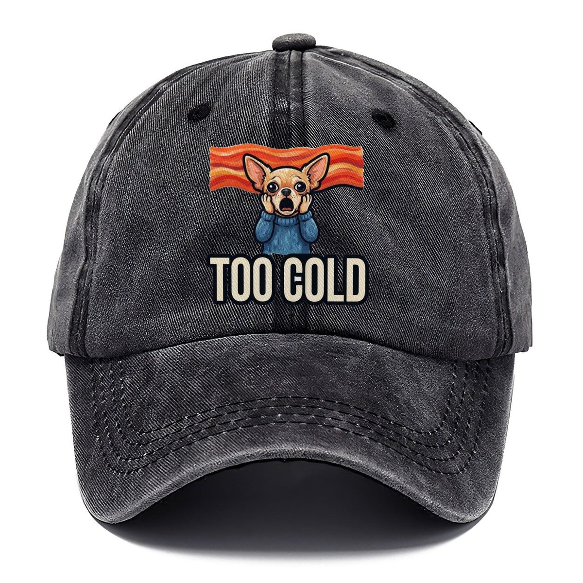 Chihuahua Scream Too Cold Scream Classic Cap – Graphite