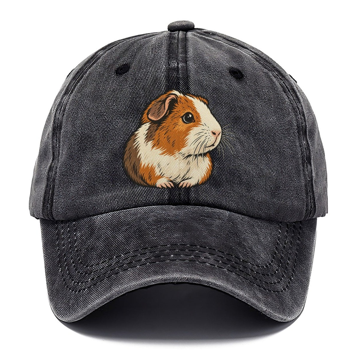 Guinea Pig Whisker Look Small Pet Logos Classic Cap – Graphite