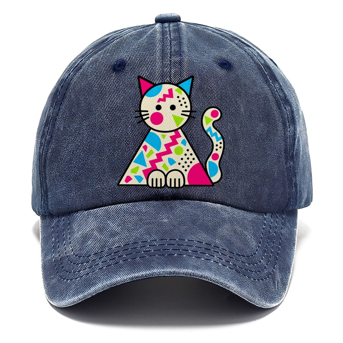 Triangle Cat Crazy Styles Classic Cap – Twilight Navy
