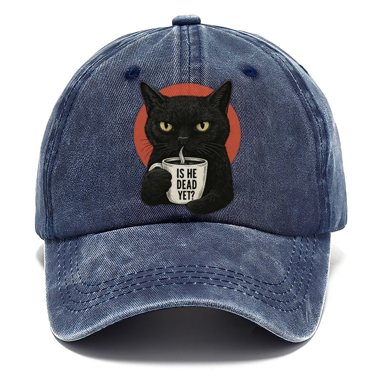 Is He Dead Yet Cat Classic Cap – Twilight Navy