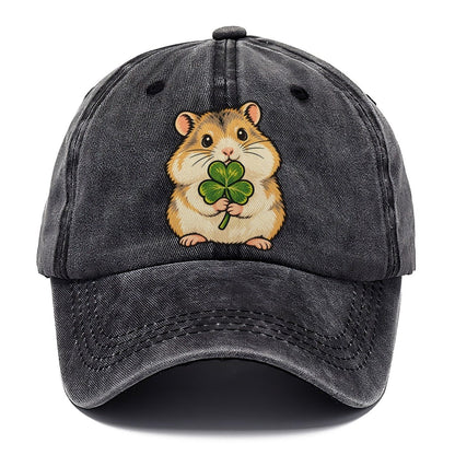 Hamster Clover Hold Small Pet Logos Classic Cap – Graphite