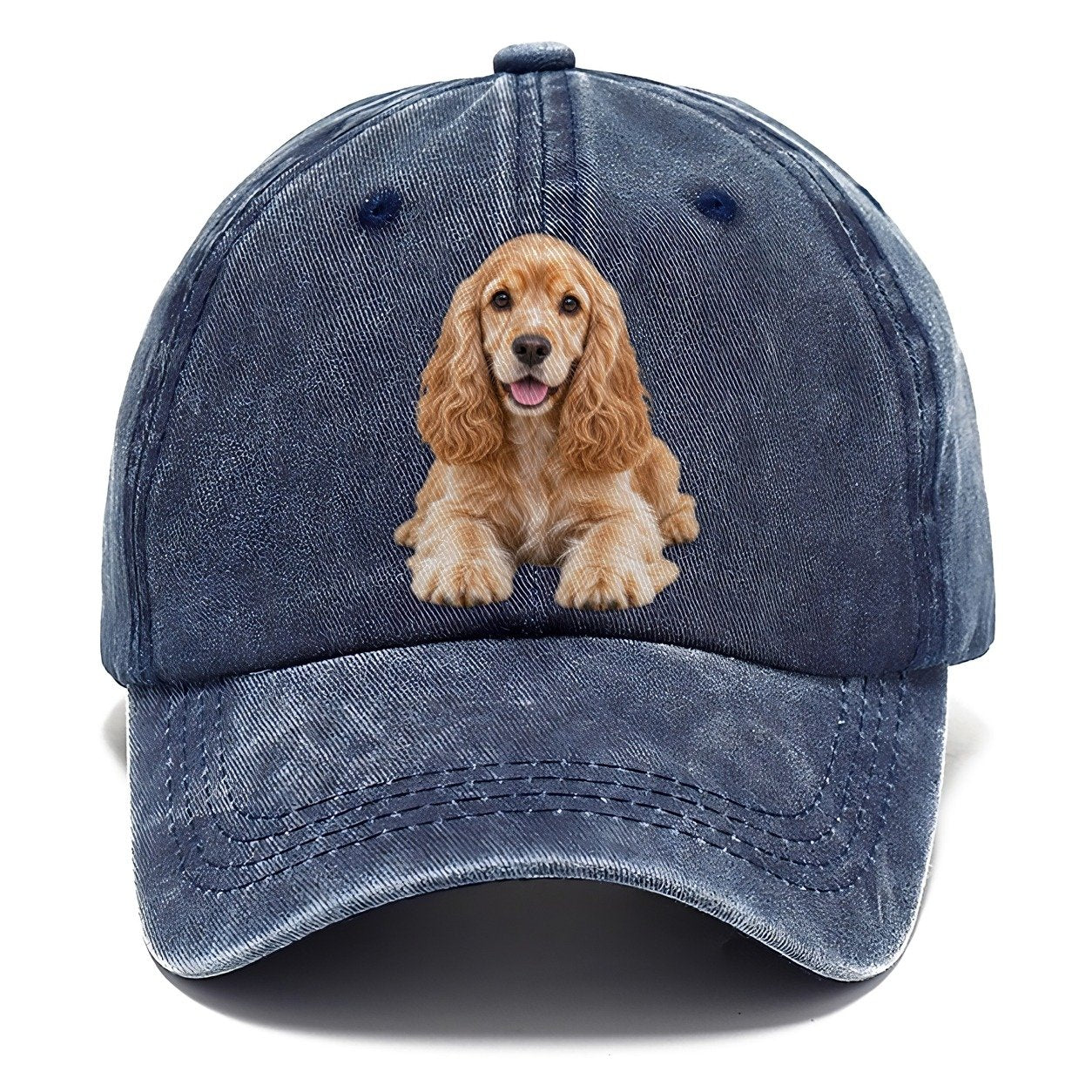 Cocker Spaniel Lying Down Top Breeds Classic Cap – Twilight Navy