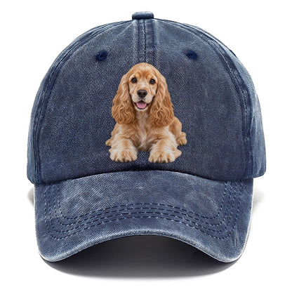 Cocker Spaniel Lying Down Top Breeds Classic Cap – Twilight Navy