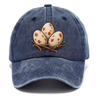 Nest Of Three Eggs Birdwatching Classic Cap – Twilight Navy