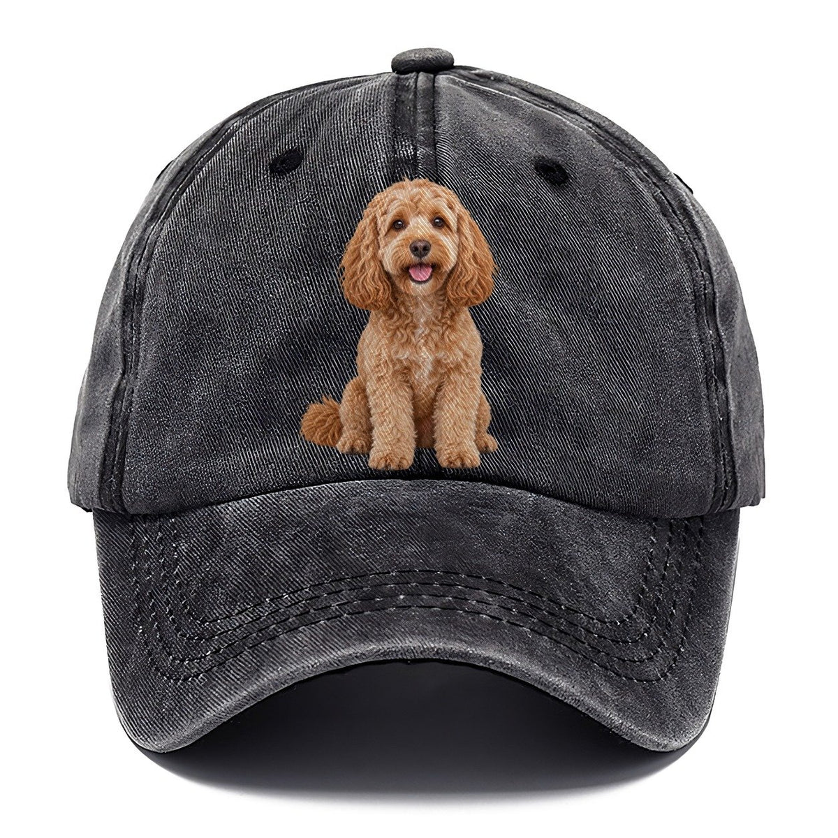 Cockapoo Sitting Top Breeds Classic Cap – Graphite