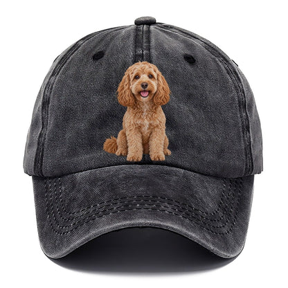 Cockapoo Sitting Top Breeds Classic Cap – Graphite