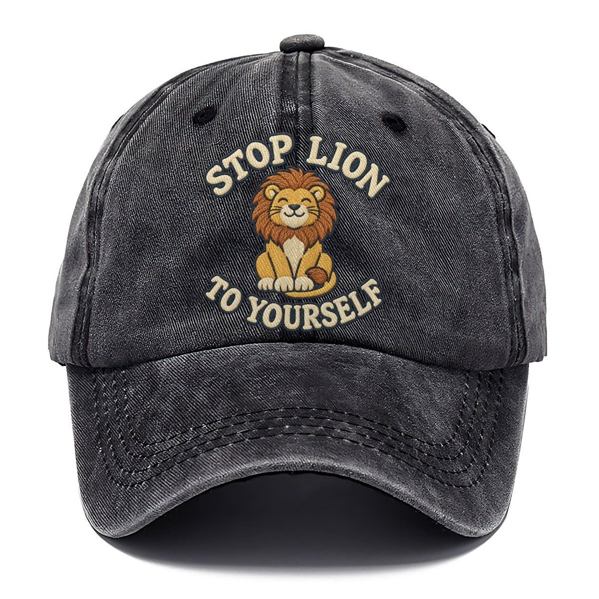 Lion Animal Puns Classic Cap – Graphite