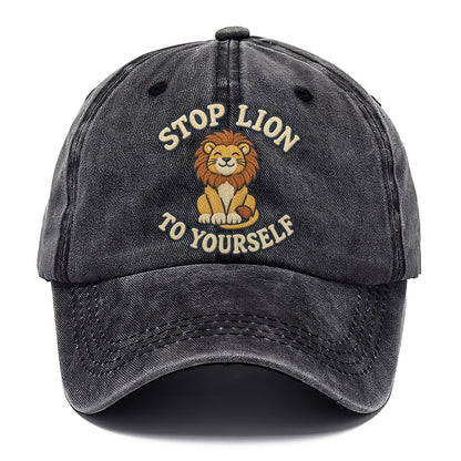 Lion Animal Puns Classic Cap – Graphite