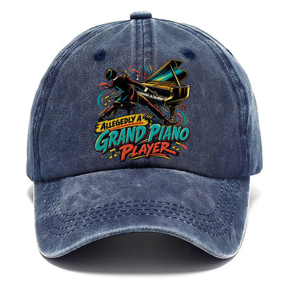 Allegedly A Grand Piano Player Music Instruments Classic Cap – Twilight Navy