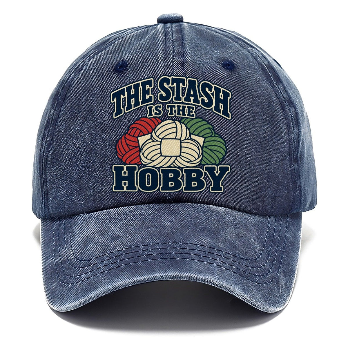The Stash Is The Hobby Yarn Crafts Classic Cap – Twilight Navy
