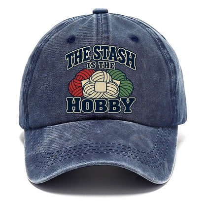 The Stash Is The Hobby Yarn Crafts Classic Cap – Twilight Navy