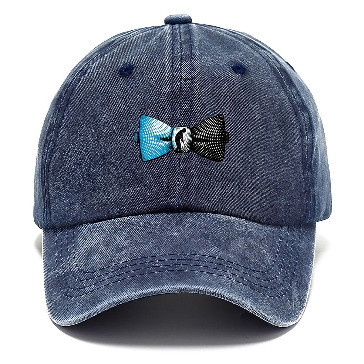 Blue Halftone Golf Bow Tie Classic Cap – Twilight Navy